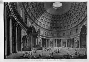 Veduta interna del Pantheon volgarmente detto la Rotonda